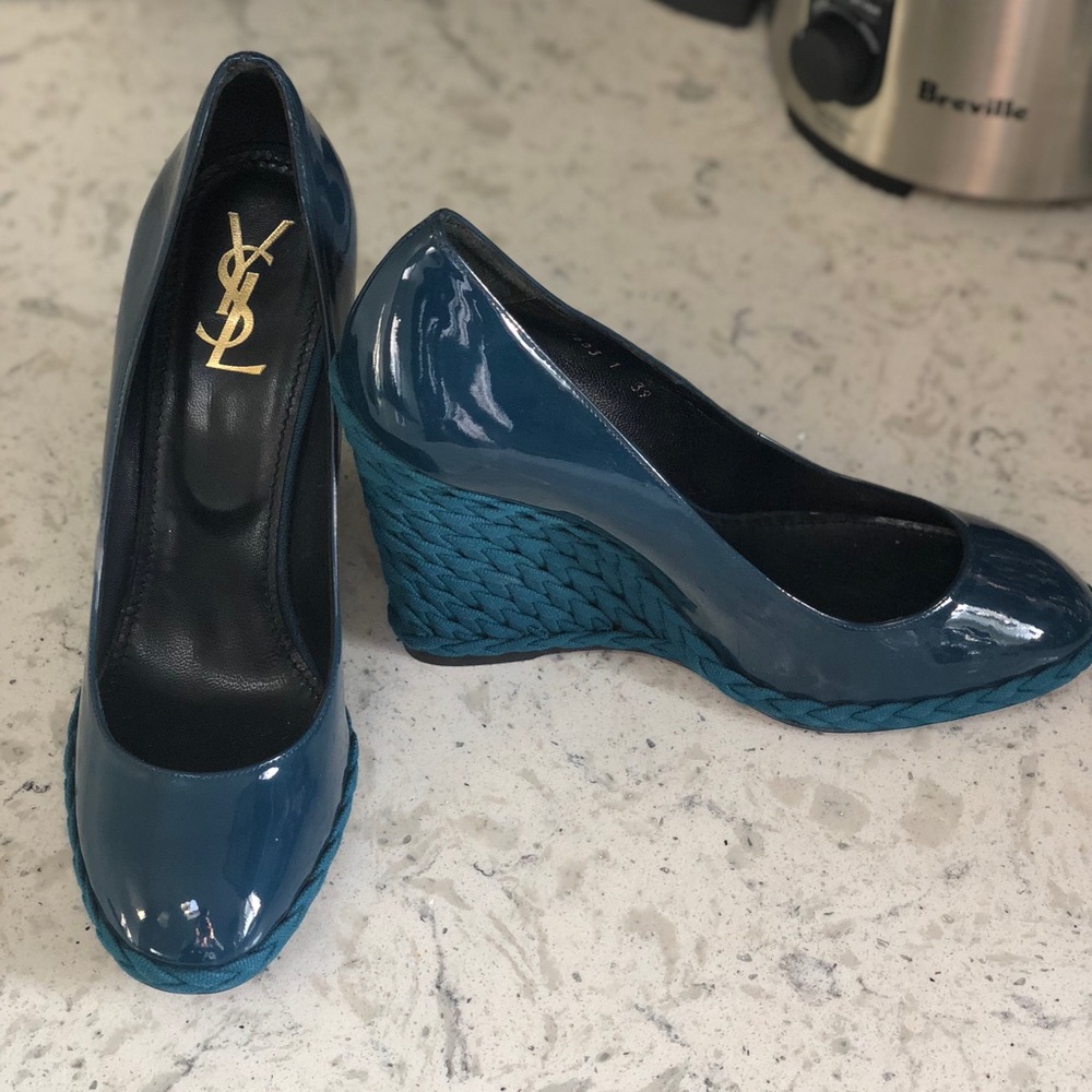 YSL wedges size 39, runs small.